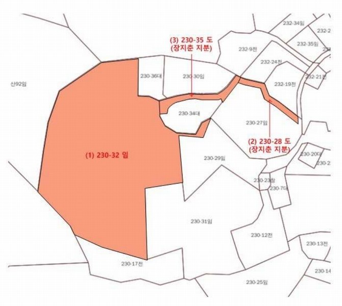 2024타경3277 강원특별자치도 횡성군 둔내면 둔방내리 230-32 임야 경매 이미지