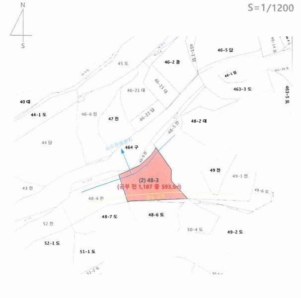 2024타경406425 강원특별자치도 횡성군 횡성읍 추동리 48-3 농지 경매 이미지
