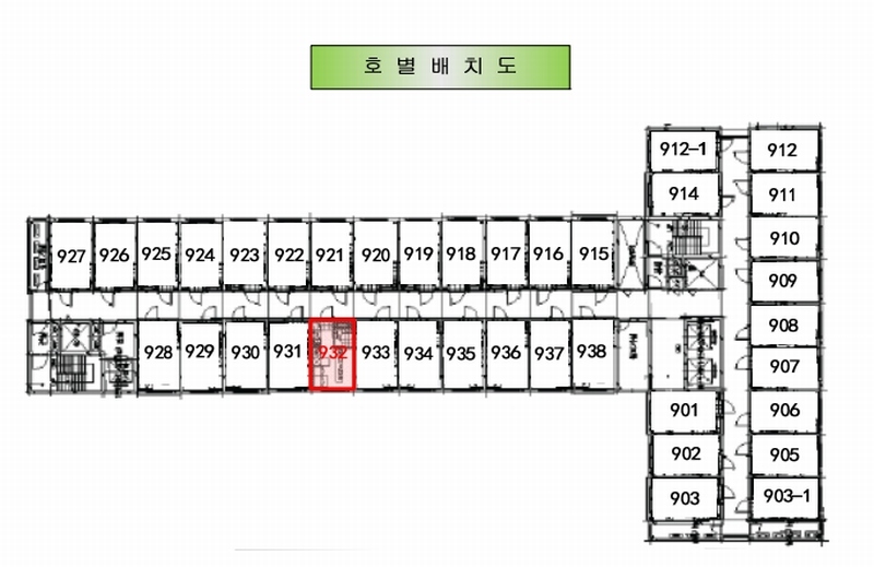 2025타경688 충청남도 천안시 서북구 3공단6로 58-8, 천안비즈타워 9층 932호 오피스텔[계약9평형] 경매 이미지