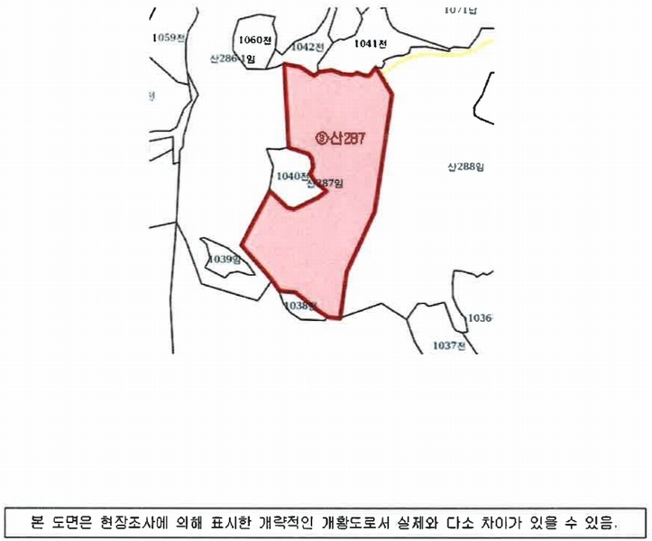 2025타경718 경상남도 하동군 북천면 화정리 산287 임야 경매 이미지