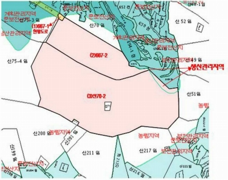 2025타경20534 경상남도 함안군 대산면 서촌리 산70 임야 경매 이미지