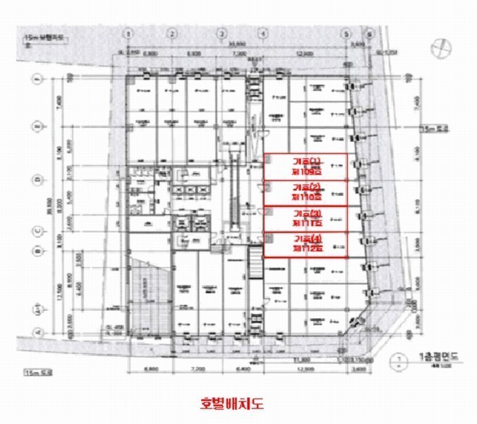 2025타경20541 강원특별자치도 원주시 무릉로 43, 팬더프라자 1층 109외3개호 근린상가 경매 이미지