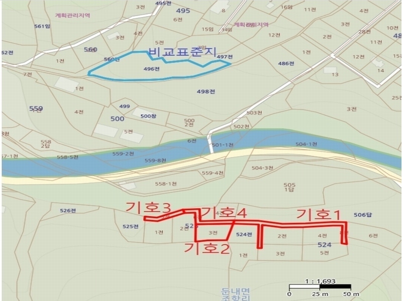 2024타경1783 강원특별자치도 횡성군 둔내면 조항리 524-8 농지 경매 이미지