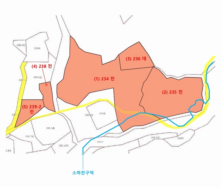 2024타경3000 강원특별자치도 횡성군 우천면 오원리 238 농지 경매 이미지