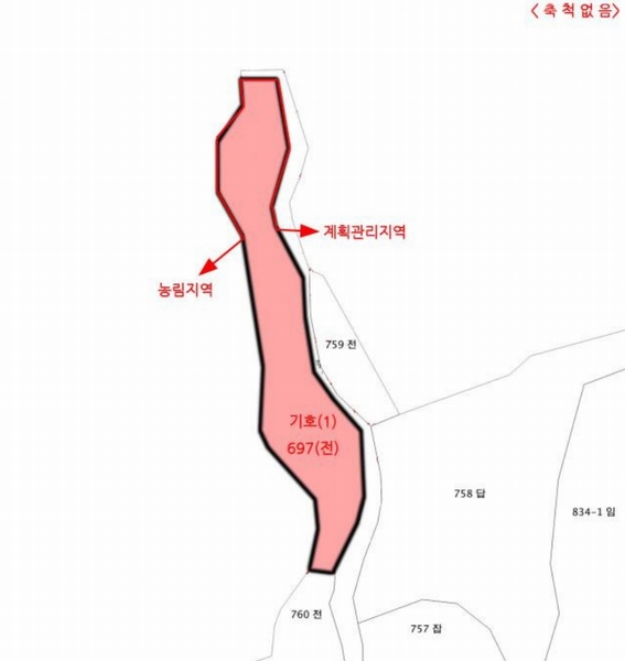 2024타경3369 강원특별자치도 횡성군 서원면 창촌리 697 농지 경매 이미지