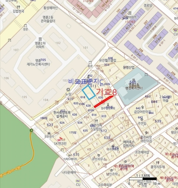 2024타경404672 강원특별자치도 원주시 명륜동 610-4 농지 경매 이미지