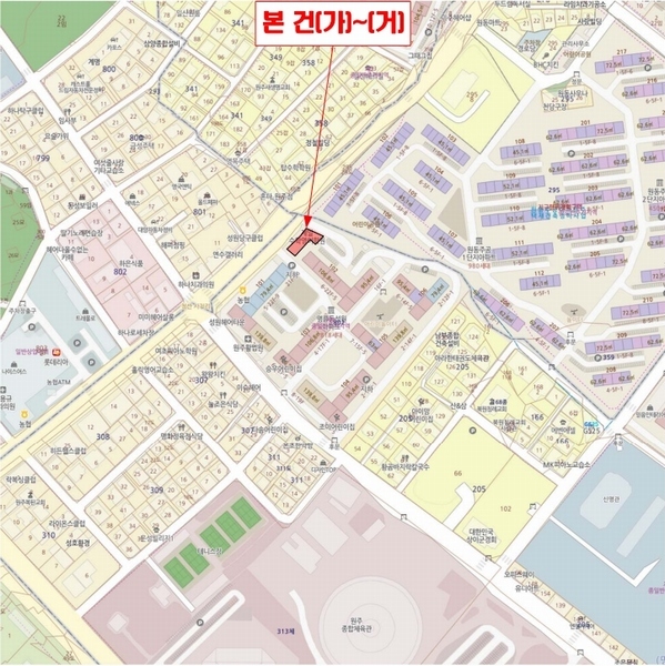2024타경404955 강원특별자치도 원주시 무실로 153, 성원아파트 상가나동 지층 비01호외14개호 근린상가 경매 이미지