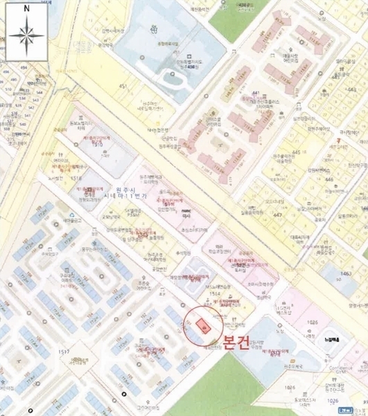 2024타경405774 강원특별자치도 원주시 남원로 526-1, 한일아파트 상가동 지하층 비03호 근린상가 경매 이미지