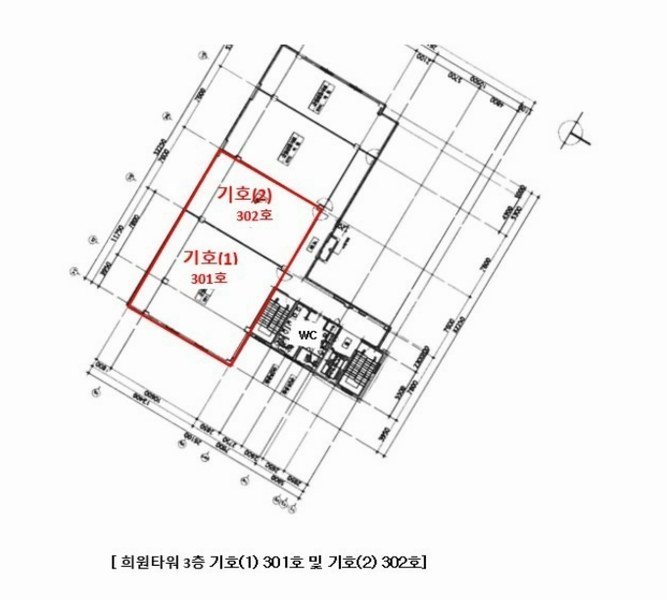 2024타경406852 강원특별자치도 원주시 능라동길 7, 희원타워 3층 302호 근린상가 경매 이미지