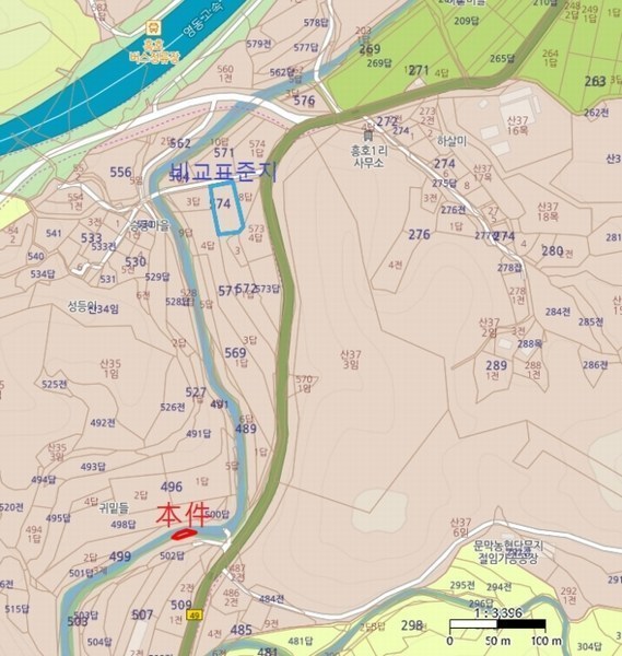 2024타경407039 강원특별자치도 원주시 부론면 흥호리 500-2 농지 경매 이미지