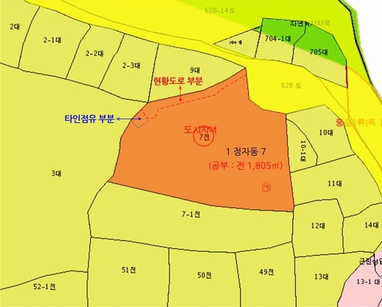 2025타경190 울산광역시 북구 정자동 7 농지 경매 이미지