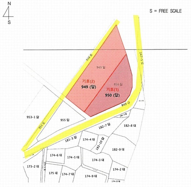 2025타경20279 강원특별자치도 원주시 문막읍 포진리 950 농지 경매 이미지