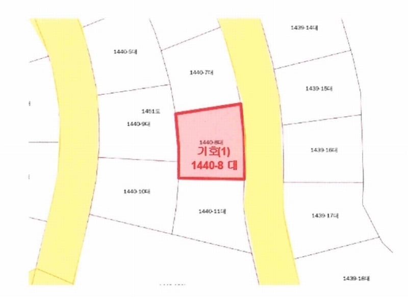 2025타경20560 강원특별자치도 원주시 지정면 가곡리 1440-8 대지 경매 이미지