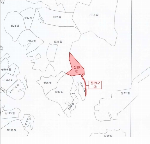 2024타경3444 강원특별자치도 횡성군 갑천면 하대리 산29 임야 경매 이미지