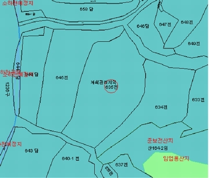 2025타경91 경상북도 예천군 감천면 포리 635 농지 경매 이미지