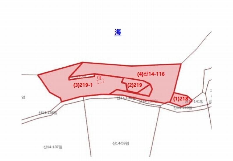 2025타경480 경상남도 거제시 남부면 갈곶리 218 임야 경매 이미지