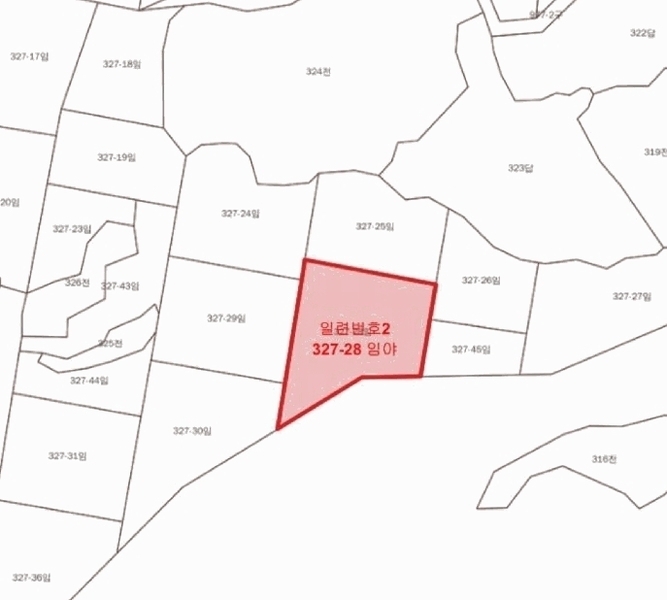 2025타경20468 강원특별자치도 원주시 지정면 신평리 327-28 임야 경매 이미지