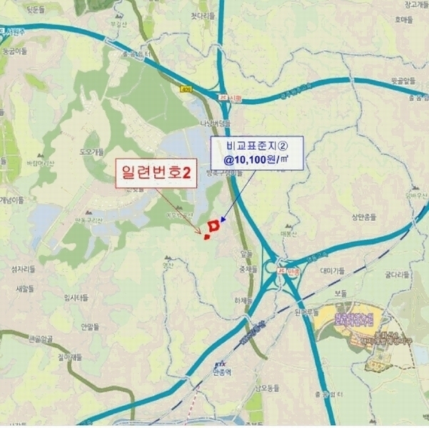 2025타경20468 강원특별자치도 원주시 지정면 신평리 327-28 임야 경매 이미지