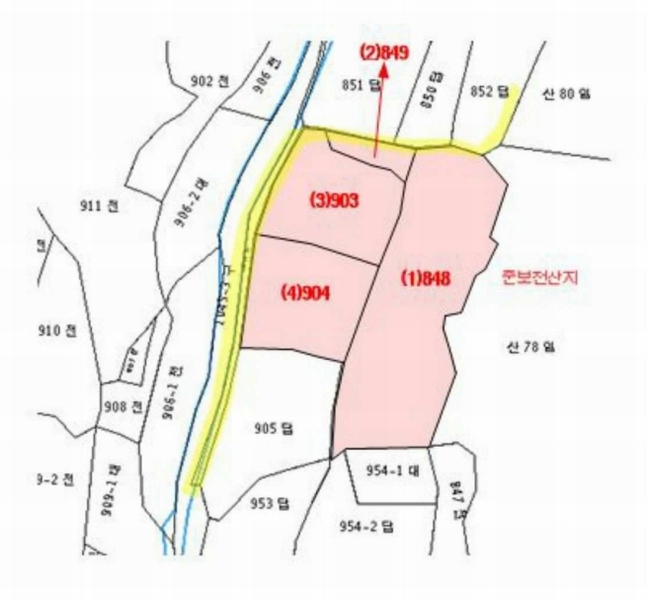 2025타경20578 경상남도 의령군 화정면 상이리 848 농지 경매 이미지