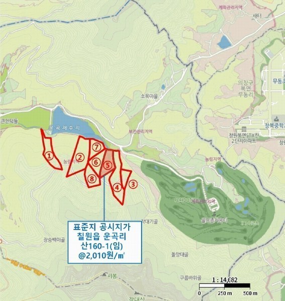 2025타경20589 경상남도 함안군 칠원읍 운곡리 산285-2 임야 경매 이미지