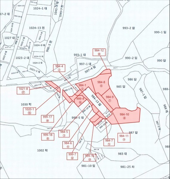 2024타경506 강원특별자치도 원주시 태장동 984-1 농지 경매 이미지