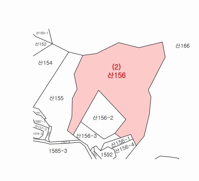 2024타경1523 강원특별자치도 원주시 판부면 서곡리 산156 임야 경매 이미지