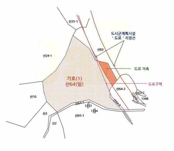 2025타경20347 강원특별자치도 원주시 무실동 산64 임야 경매 이미지