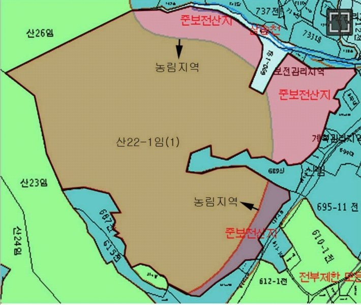 2025타경20488 강원특별자치도 원주시 신림면 송계리 산22-1 임야 경매 이미지