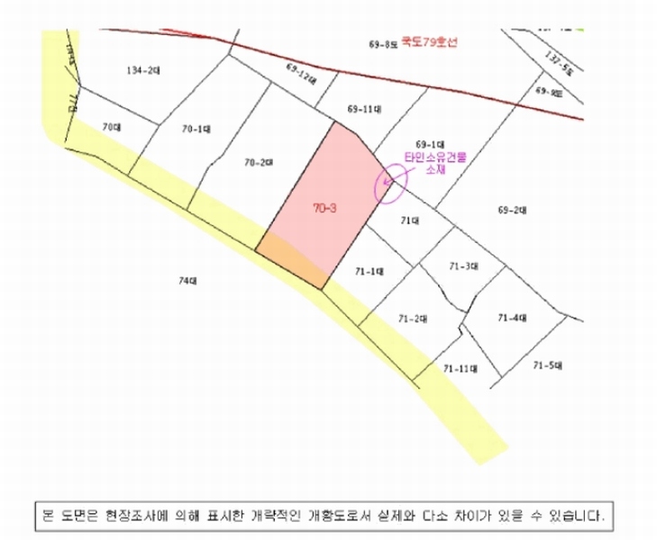 2025타경20582 경상남도 함안군 가야읍 도항리 70-3 대지 경매 이미지