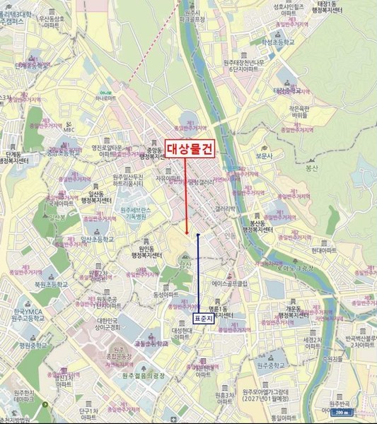 2025타경20614 강원특별자치도 원주시 원동 204 다가구(원룸등) 경매 이미지