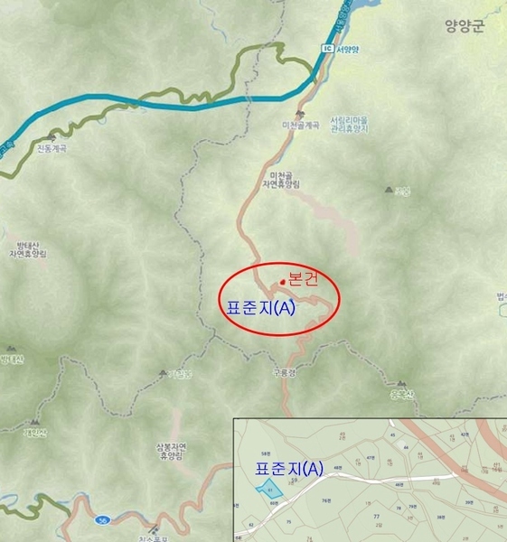 2024타경12403 강원특별자치도 양양군 서면 갈천리 166-1 주택 경매 이미지