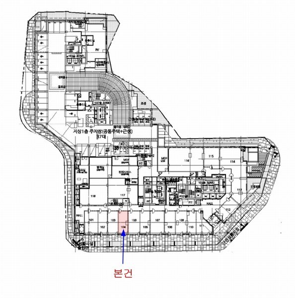 2024타경12564 강원특별자치도 속초시 청호로 8, 속초조양동양우내안애오션스카이 근린생활시설동 1층 104호 근린상가 경매 이미지