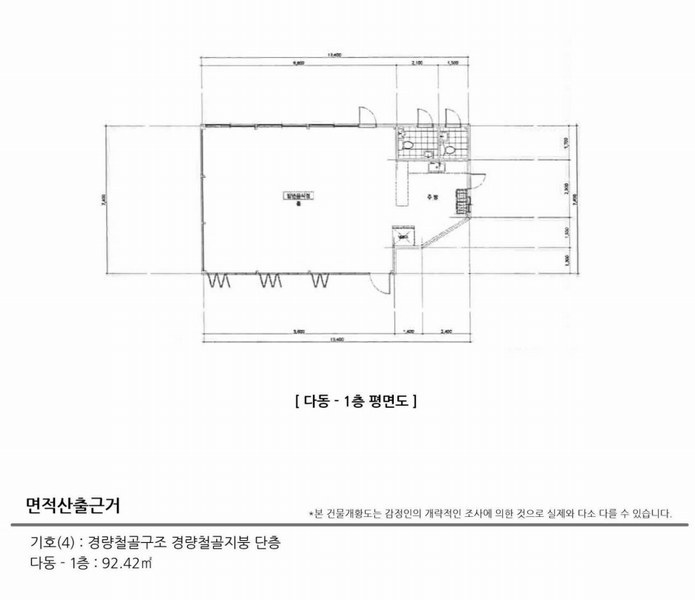 2025타경124 강원특별자치도 고성군 죽왕면 오봉리 67 근린주택 경매 이미지
