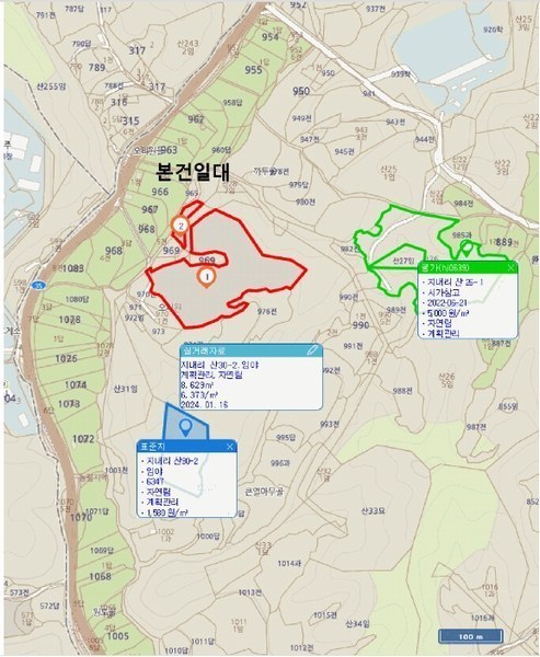 2025타경10280 경상북도 안동시 와룡면 지내리 산29 임야 경매 이미지