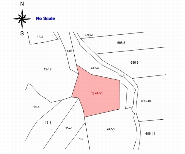 2025타경269 충청남도 홍성군 서부면 광리 447-1 농지 경매 이미지
