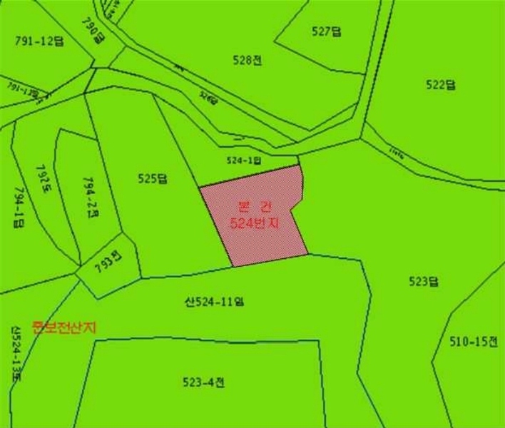2025타경10281 강원특별자치도 속초시 노학동 524 농지 경매 이미지