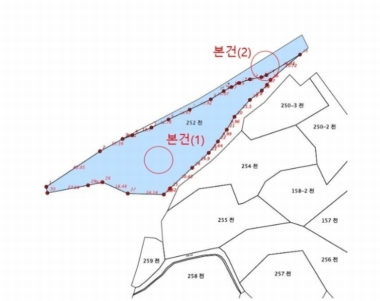 2024타경1741 강원특별자치도 영월군 산솔면 녹전리 252 농지 경매 이미지
