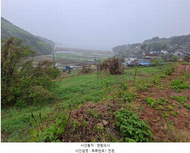 2025타경592 경상남도 남해군 서면 정포리 565-1 농지 경매 이미지