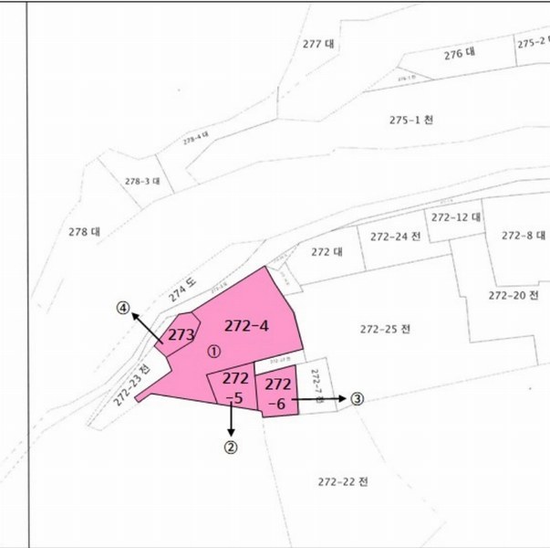 2024타경2133 강원특별자치도 정선군 사북읍 사북리 272-4 농지 경매 이미지