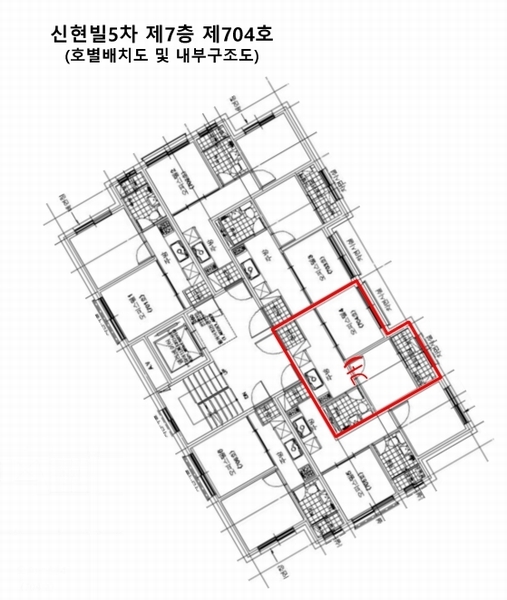 2025타경9511 서울특별시 영등포구 버드나루로15길 9(당산동), 신현빌5차 7층 704호 오피스텔 경매 이미지