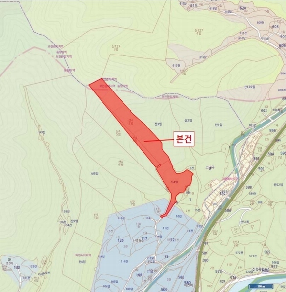 2025타경59 충청북도 영동군 황간면 신흥리 산4 임야 경매 이미지