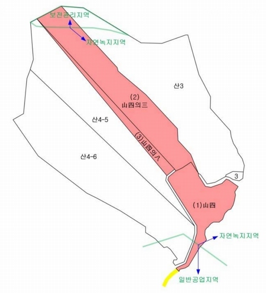 2025타경59 충청북도 영동군 황간면 신흥리 산4 임야 경매 이미지