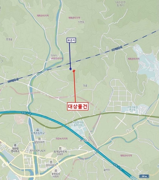 2025타경30180 강원특별자치도 평창군 대관령면 횡계리 185-47 임야 경매 이미지