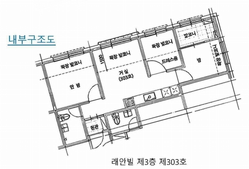 2025타경9538 서울특별시 강서구 등촌로13길 170-8, 래안빌 3층 303호 다세대(빌라) 경매 이미지