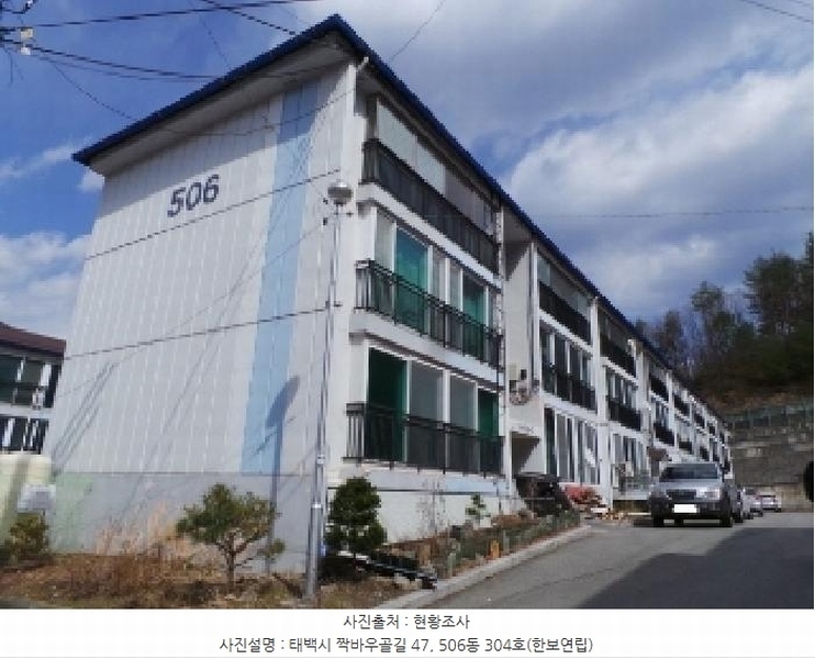 2025타경30389 강원특별자치도 태백시 짝바우골길 47, 한보연립 506동 3층 304호 다세대(빌라) 경매 이미지
