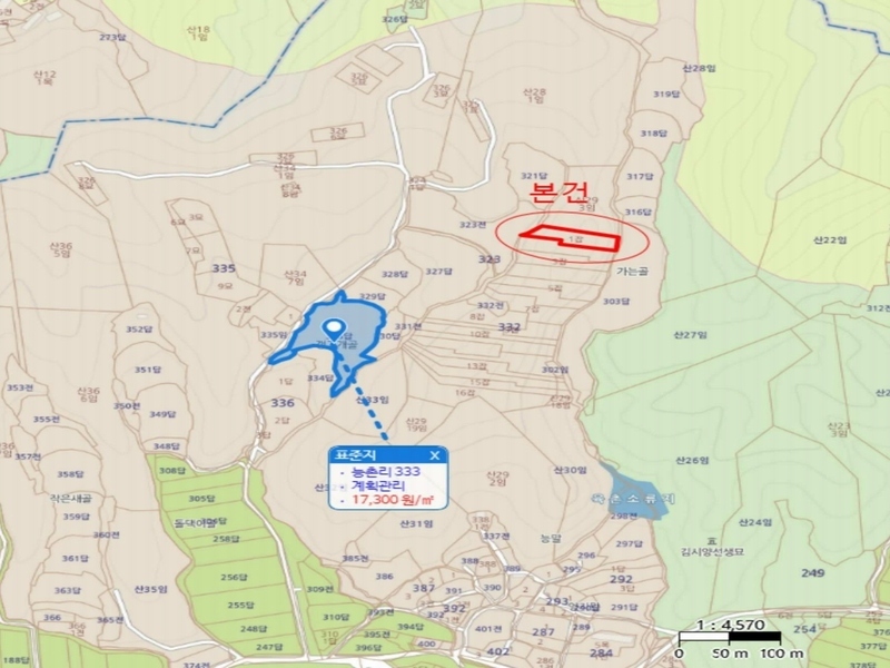 2024타경63737 충청북도 괴산군 괴산읍 능촌리 332-1 잡종지 경매 이미지