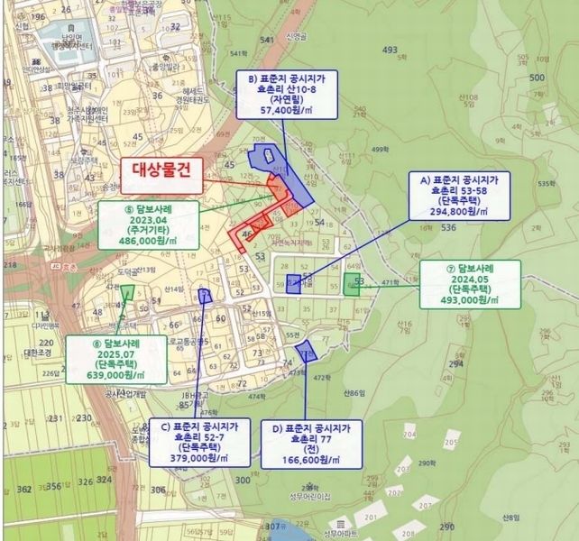 2025타경2364 충청북도 청주시 상당구 남일면 효촌리 45-92 근린시설 경매 이미지