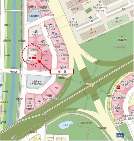 2025타경3596 충청북도 청주시 서원구 복대로17번길 27, 어웰빌리지 3층 311호 오피스텔[계약14평형] 경매 이미지