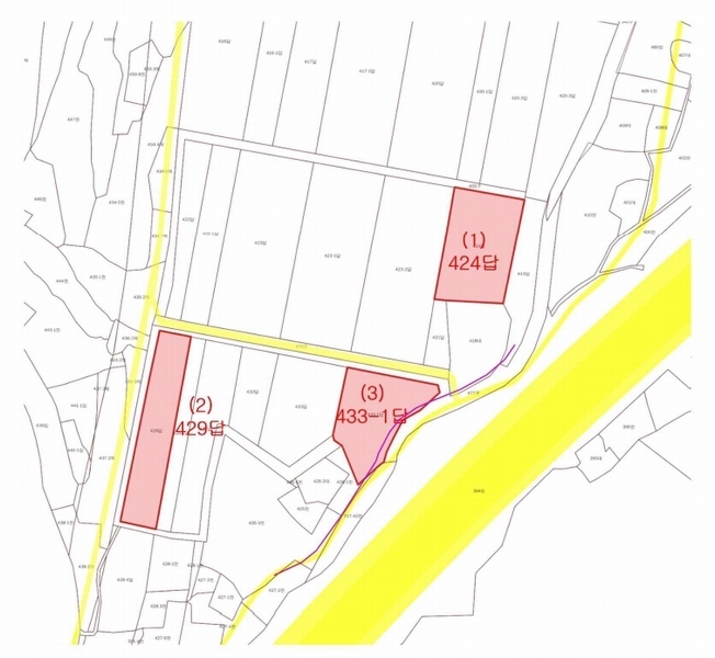 2025타경51073 충청남도 당진시 정미면 대운산리 433-1 농지 경매 이미지