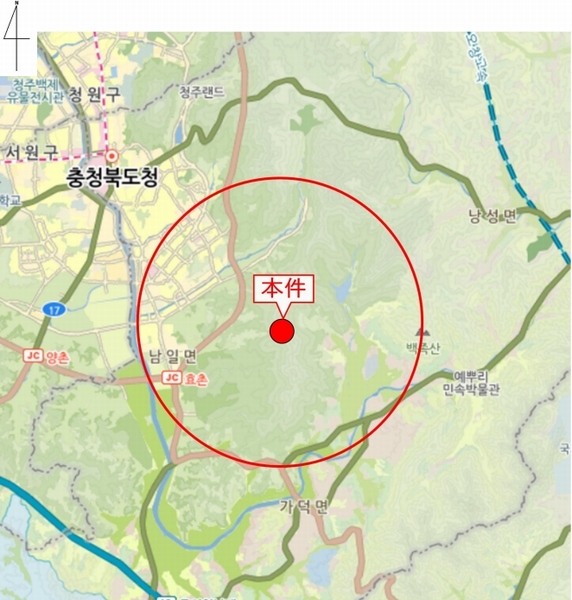 2025타경51191 충청북도 청주시 상당구 남일면 송암리 산77-33 임야 경매 이미지